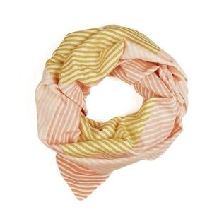 Block Shop Textiles Bridget Scarf in Peach Silk Cotton Blend